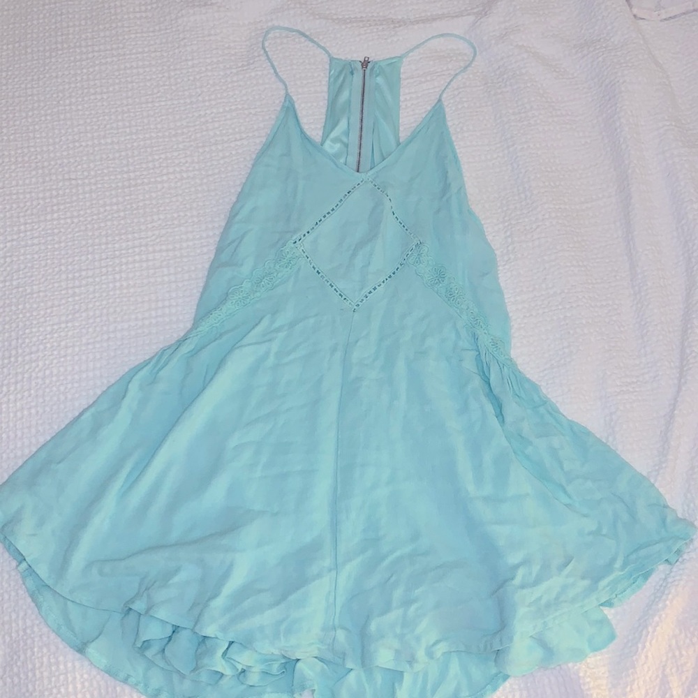 Altar’d State Boho Green S Mini Dress